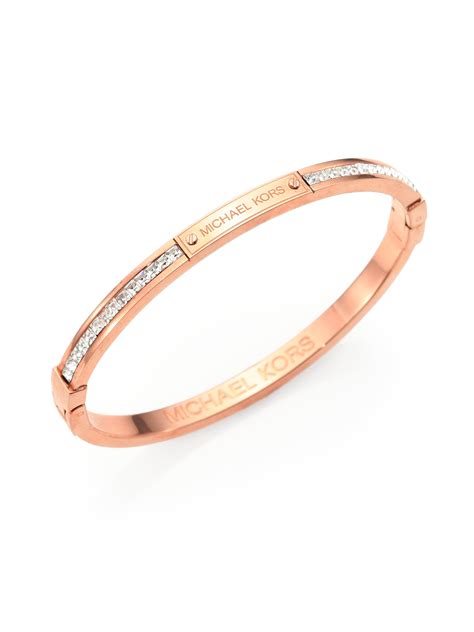 michael kors brilliance armband rose|Michael Kors charm bracelet.